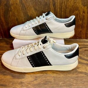 Cole Haan Mens Grandpro OS White Leather Comfort Tennis Sneaker Shoes Sz 10.5